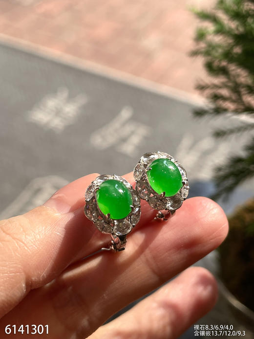 6141301，蛋面耳钉。具体价格微信咨询 商品图5