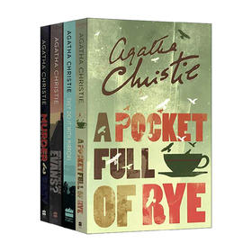 Collins正版进口阿加莎系列 马普尔小姐探案第四季4册 英文原版 Miss Marple 英文版侦探小说 黑麦奇案 借镜杀人 悬崖上的谋杀