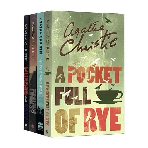 Collins正版进口阿加莎系列 马普尔小姐探案第四季4册 英文原版 Miss Marple 英文版侦探小说 黑麦奇案 借镜杀人 悬崖上的谋杀 商品图0