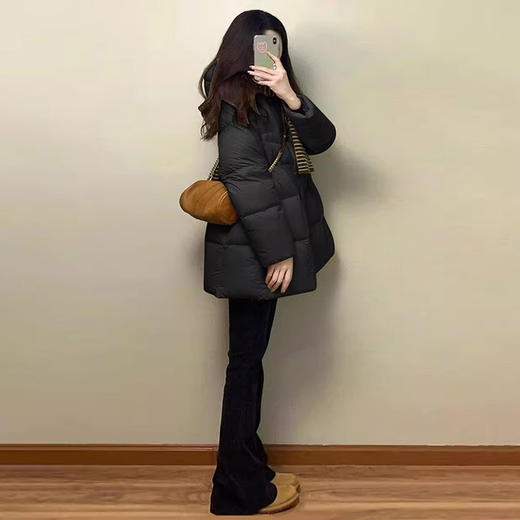 裁缝学苑AQ579中长款连帽羽绒服纸样女装冬季新款韩系加厚面包服样板 商品图3