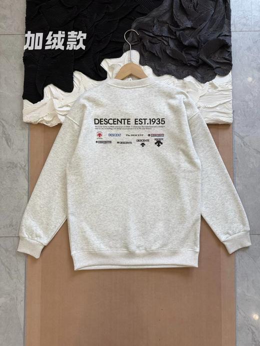 F011838通勤休闲圆领加绒套头亲肤柔软卫衣 商品图3