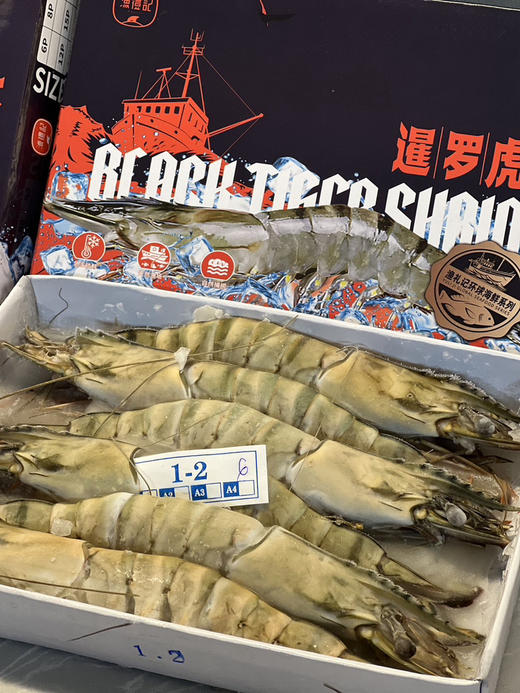 【团购价】渔礼记·黑虎虾（规格：500克 6头） 商品图0