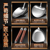 【跨境出口德国316不锈钢蘑菇铲】316L不锈钢蘑菇铲实木防烫炒铲厨房加长锅铲家用烹饪汤勺加厚煎铲 商品缩略图3