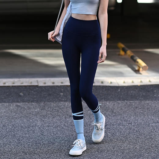 beemen云舒裤 轻薄裸感瑜伽长裤  高腰收腹  腰部巨型大口袋 舒适不勒 显瘦显腿长 商品图0