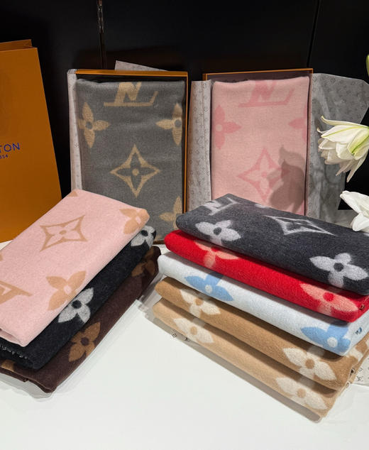 老花羊绒围巾112703 商品图7