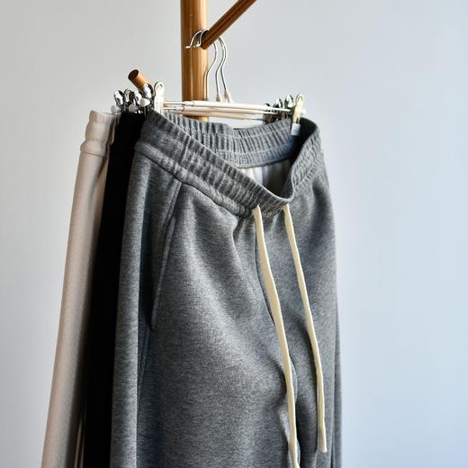 丁摩 【700克羊绒阔腿裤】冬女装仿羊绒保暖宽松卫裤棉直筒高腰显瘦 商品图2