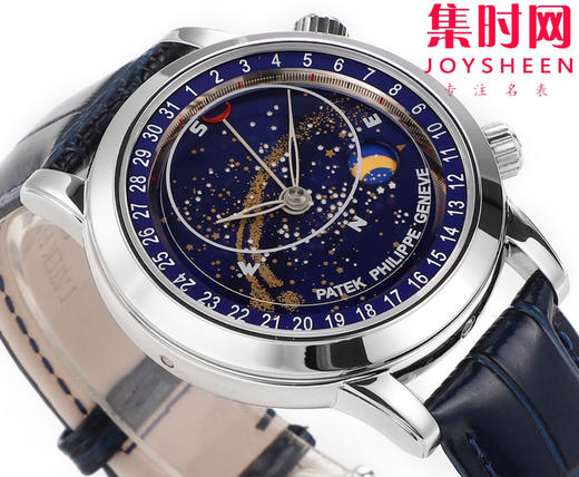 PP百达翡丽星空6102天月款日内瓦苍穹系列 男士腕表 你可想象把星空佩戴在腕上吗？ 商品图3