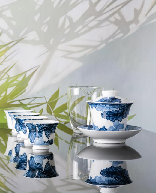 【景德镇陶瓷茶具】苏麻离青茶具  7件套 送礼自用都合适 商品图1