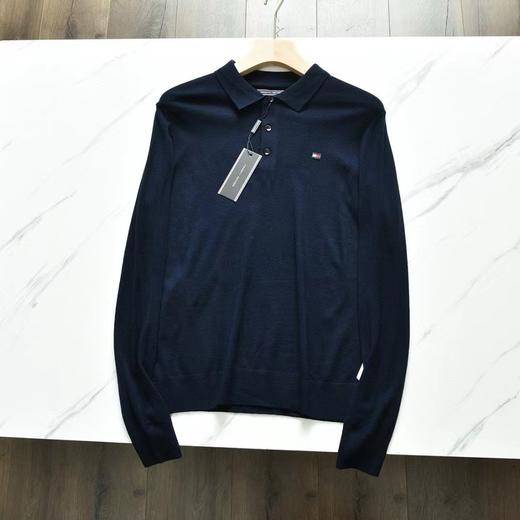 DIN级版本 2026Tommy 汤米官网同款‼️男士翻领羊毛衫毛衣针织衫， 商品图4