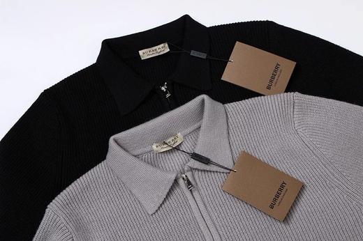 2026秋冬最新款 真材实料 ！巴宝莉新款秋冬休闲半拉链毛衣男士针织衫 商品图5