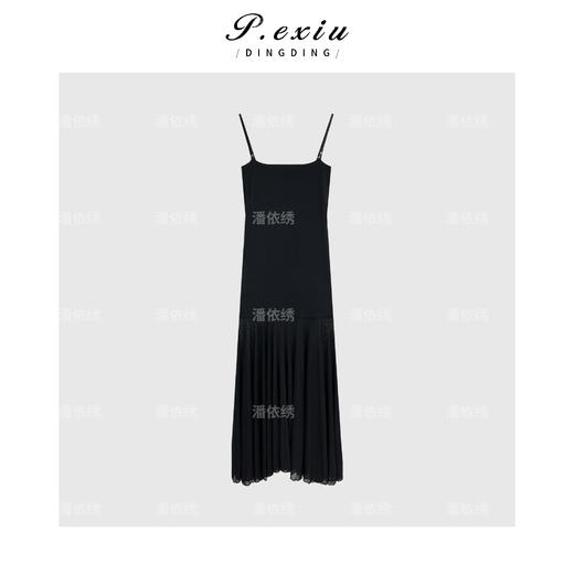 04-1潘依绣丁丁宠粉法式两穿针织拼接网纱吊带连衣裙Q18373 商品图1