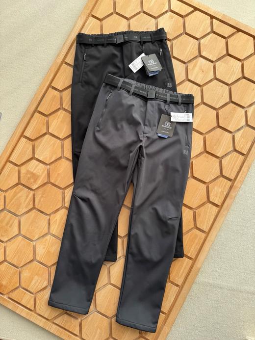 可隆休长裤男款户外防腰带直筒长裤 运动裤子软壳加绒裤！ 商品图3