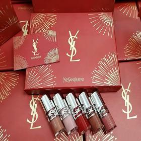 【领券到手价188元'送礼盒礼袋】圣罗兰YSL 啵啵唇冻水光唇蜜唇釉小样五件套新春版套盒3ml*5支#02#03#04#05#07 香港直邮 全球购
