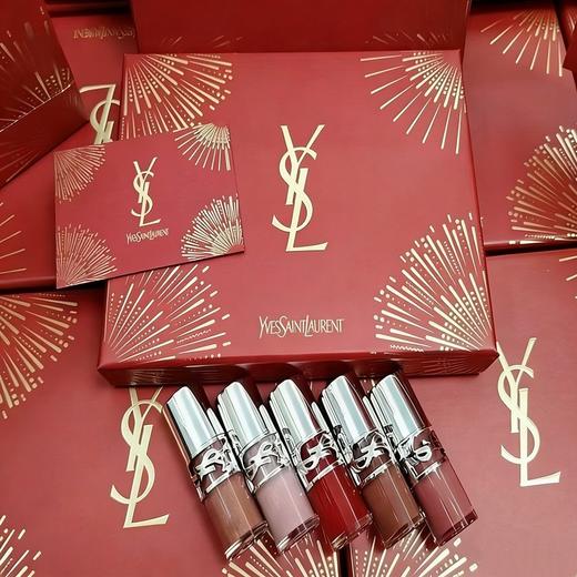 【领券到手价188元'送礼盒礼袋】圣罗兰YSL 啵啵唇冻水光唇蜜唇釉小样五件套新春版套盒3ml*5支#02#03#04#05#07 香港直邮 全球购 商品图0