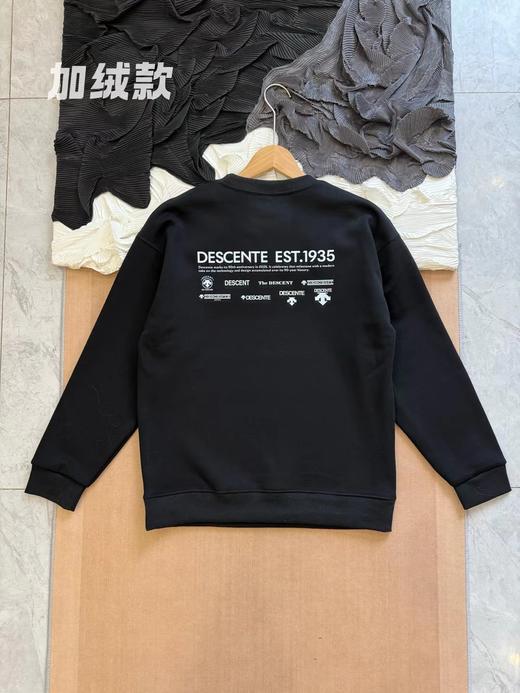 F011838通勤休闲圆领加绒套头亲肤柔软卫衣 商品图2