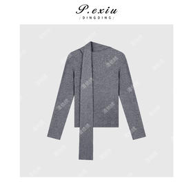 04-2潘依绣丁丁宠粉羊-毛 设计感围脖设计针织衣 Q56105