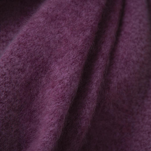 丁摩 山羊绒绵羊毛毛衣275克定染花纱圆领V领无缝针织衫加厚拉绒衫冬 商品图4