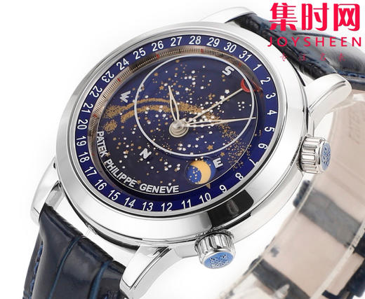 PP百达翡丽星空6102天月款日内瓦苍穹系列 男士腕表 你可想象把星空佩戴在腕上吗？ 商品图2