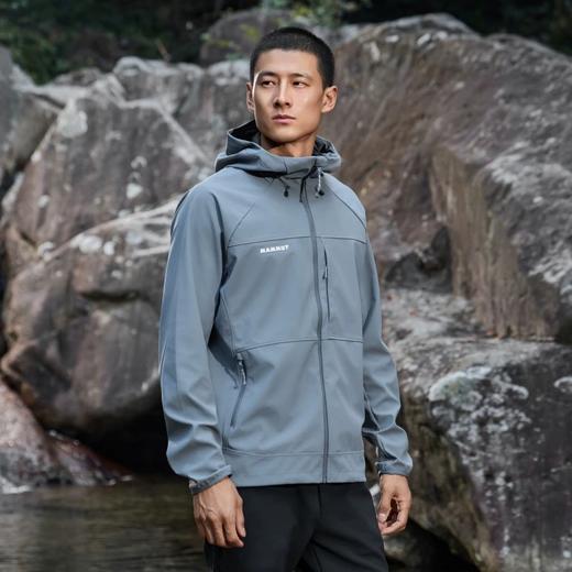 猛犸象Ultimate Comfort男士户外  防泼水弹力春款连帽软壳外套 商品图1