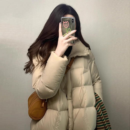 裁缝学苑AQ579中长款连帽羽绒服纸样女装冬季新款韩系加厚面包服样板 商品图1