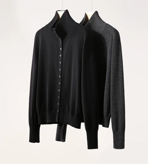 100%绵羊毛高智感率真羊毛立领毛衣 商品图11