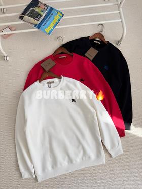 Burb战马经典款圆领加绒套头卫衣