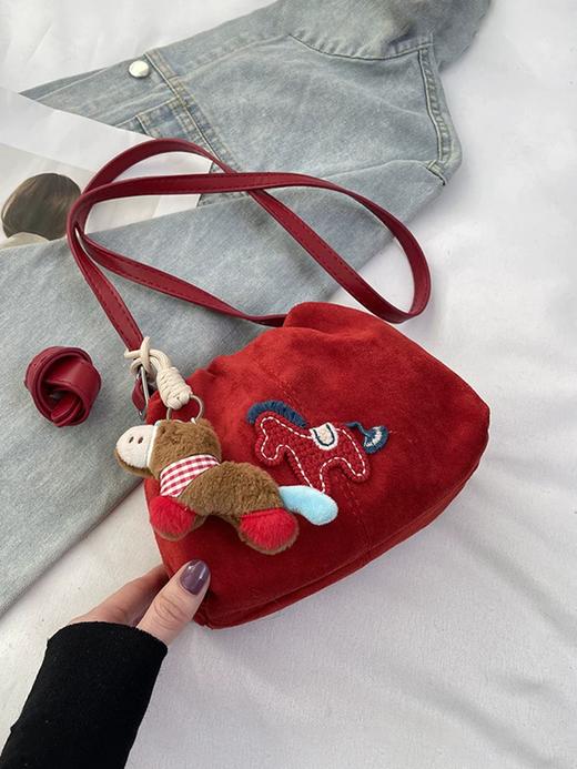 马年超有钱超嗲小马刺绣包钱袋子 商品图7