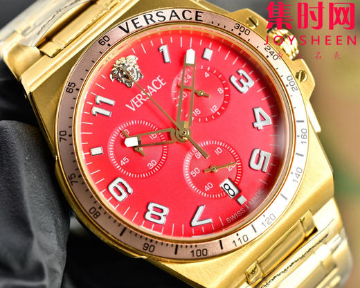 范思哲新款六针计时 多功能男士腕表 采用进口VK计时石英机芯 商品图8