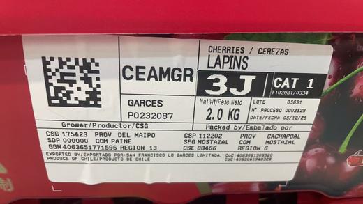 周四取货：【小红盒大G拉宾斯3J车厘子】一盒4斤左右，又脆又甜！ 商品图3