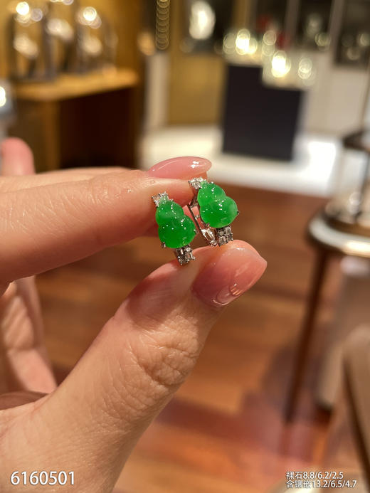 6160501，葫芦耳钉。具体价格微信咨询 商品图0