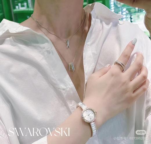 F011808简约时尚不规则项链圈形拼色项链长短可调节 商品图3