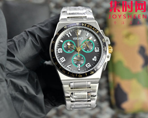 范思哲新款六针计时 多功能男士腕表 采用进口VK计时石英机芯 商品图0