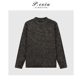 A008潘依绣丁丁宠粉山羊绒羊毛混纺圈圈纱慵懒风柔软亲肤套头针织上衣Q61648