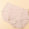素道有机彩棉女士三角高腰内裤 棕色A类内裤女高腰护肚脐三角短裤 商品缩略图3