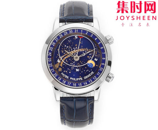 PP百达翡丽星空6102天月款日内瓦苍穹系列 男士腕表 你可想象把星空佩戴在腕上吗？ 商品图0