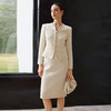 IWY/小香风米白色西装套裙女秋冬气质羊毛通勤职业装时尚工作服CS2592 商品缩略图0
