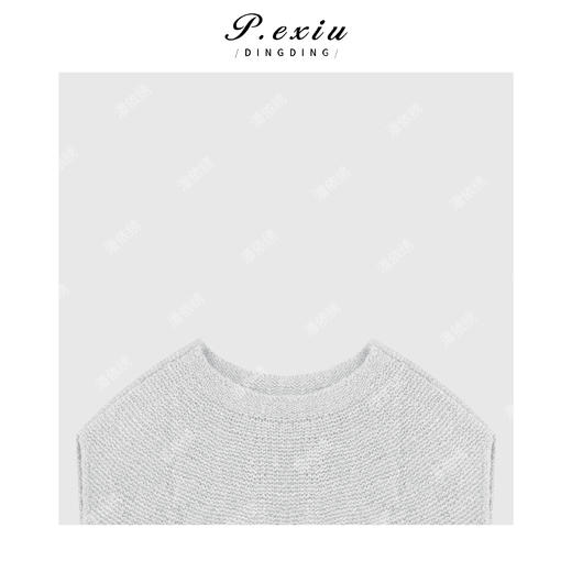 04-6潘依绣丁丁宠粉早春气质无袖短款针织毛衣Q15889 商品图2