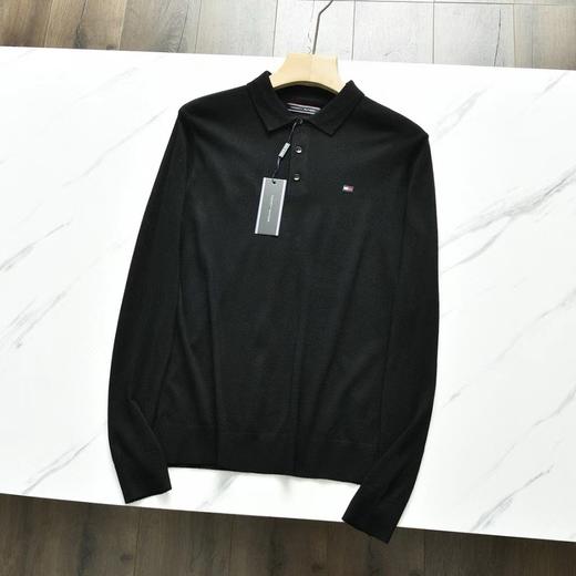 DIN级版本 2026Tommy 汤米官网同款‼️男士翻领羊毛衫毛衣针织衫， 商品图3