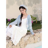 鹿向南「柔雾白纱」小众白色连衣裙女春季新款高腰海边a字吊带裙 商品缩略图2