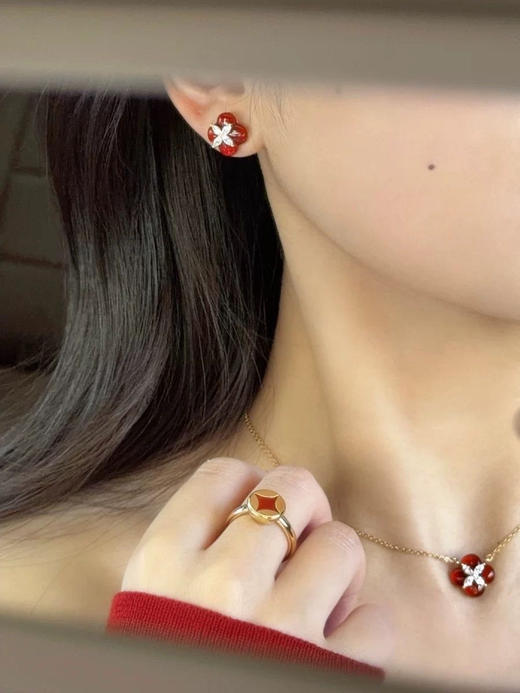 品牌原单柿柿如意项链&耳钉 商品图7