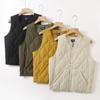 日单外贸 HEAT葫芦型绗缝夹棉防风防水 秋冬男女轻盈薄棉马甲背心 商品缩略图1