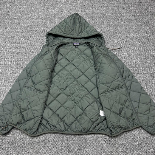 原单正品巴塔哥尼亚户外休闲简约百搭防风防水的保暖连帽棉衣，

颜色:军绿色 浅灰色 碳黑色
尺码：S～XL 商品图5