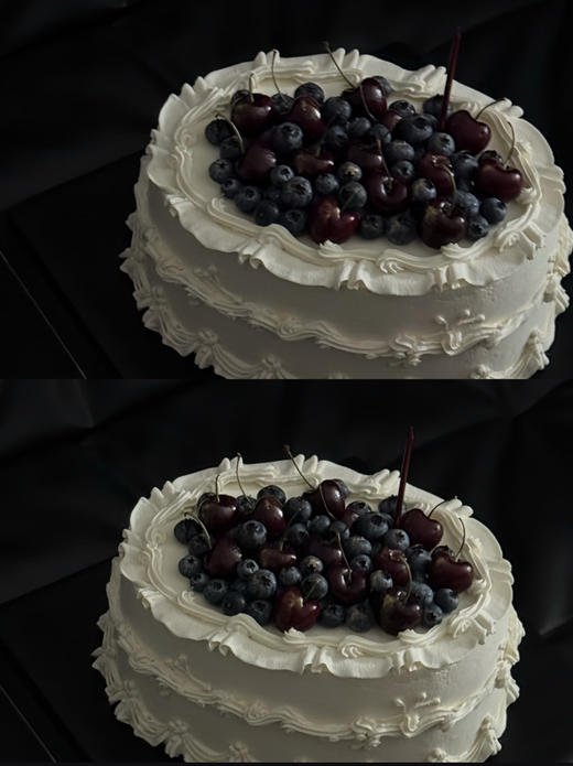 【夜宴】高级氛围感水果蛋糕，黑与白与红的极致碰撞，如同一场低调奢华的晚宴，你便是这场宴会的女主角，耀眼迷人 商品图1