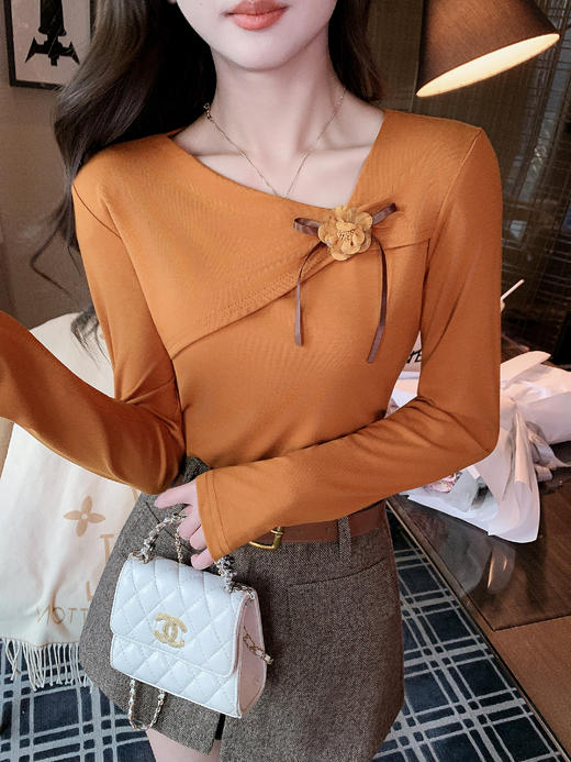 张心子【超模比例】好版型高腰开衩裙裤 U2602031 商品图3