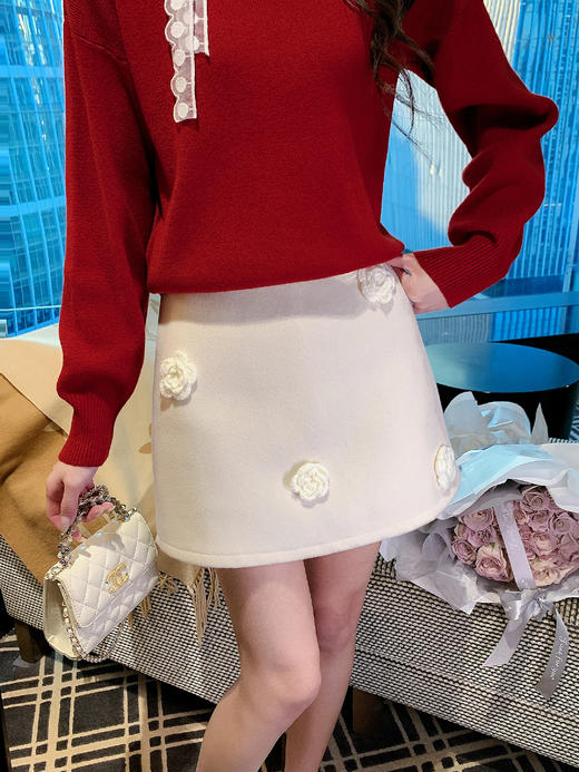 张心子【温莎古堡】半高领保暖翻领毛衣 U2602022 商品图11