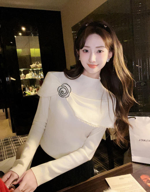 张心子【黑色小蛮腰】高腰遮胯显瘦班半身裙短裙 U2602033 商品图11