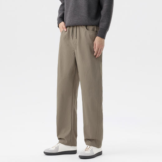 GXG男装秋季时尚百搭潮牌宽松直筒弯刀裤户外运动男式休闲裤子K&C 商品图6