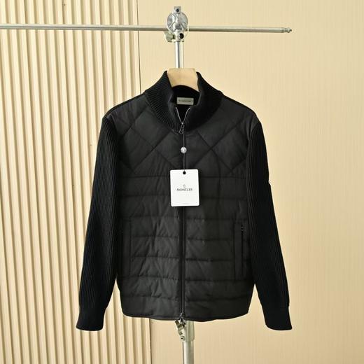男款毛衣羽绒服 Moncler 蒙口针织立领毛衣羽绒拼接连帽羽绒服 商品图1