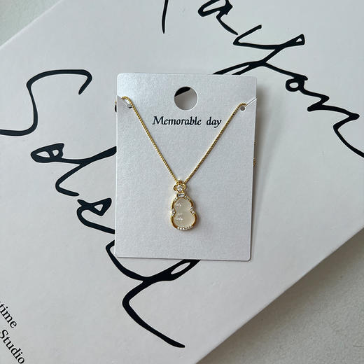 玉髓葫芦项链女新款爆款新中式国风锁骨链高级感颈链项链-纪念日百货门店同款167897294 商品图1