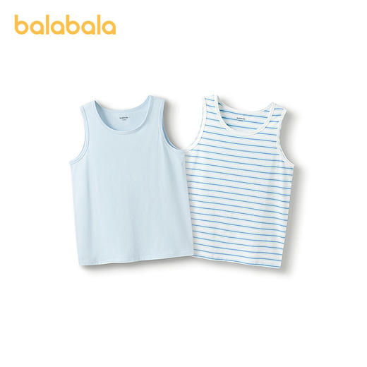 巴拉巴拉儿童背心男童宝宝中童打底棉软亲肤无袖两件装舒适亲肤 商品图4